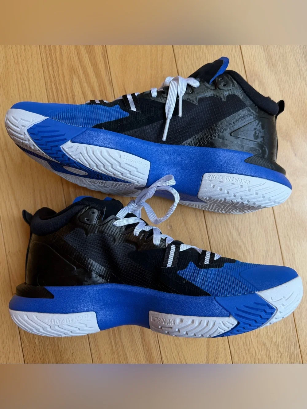 Jordan Zion 1 Men's Blue, Black and White Basketball Sneakers